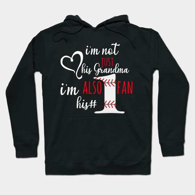 Baseball Grandma #1 Fan Hoodie by animericans